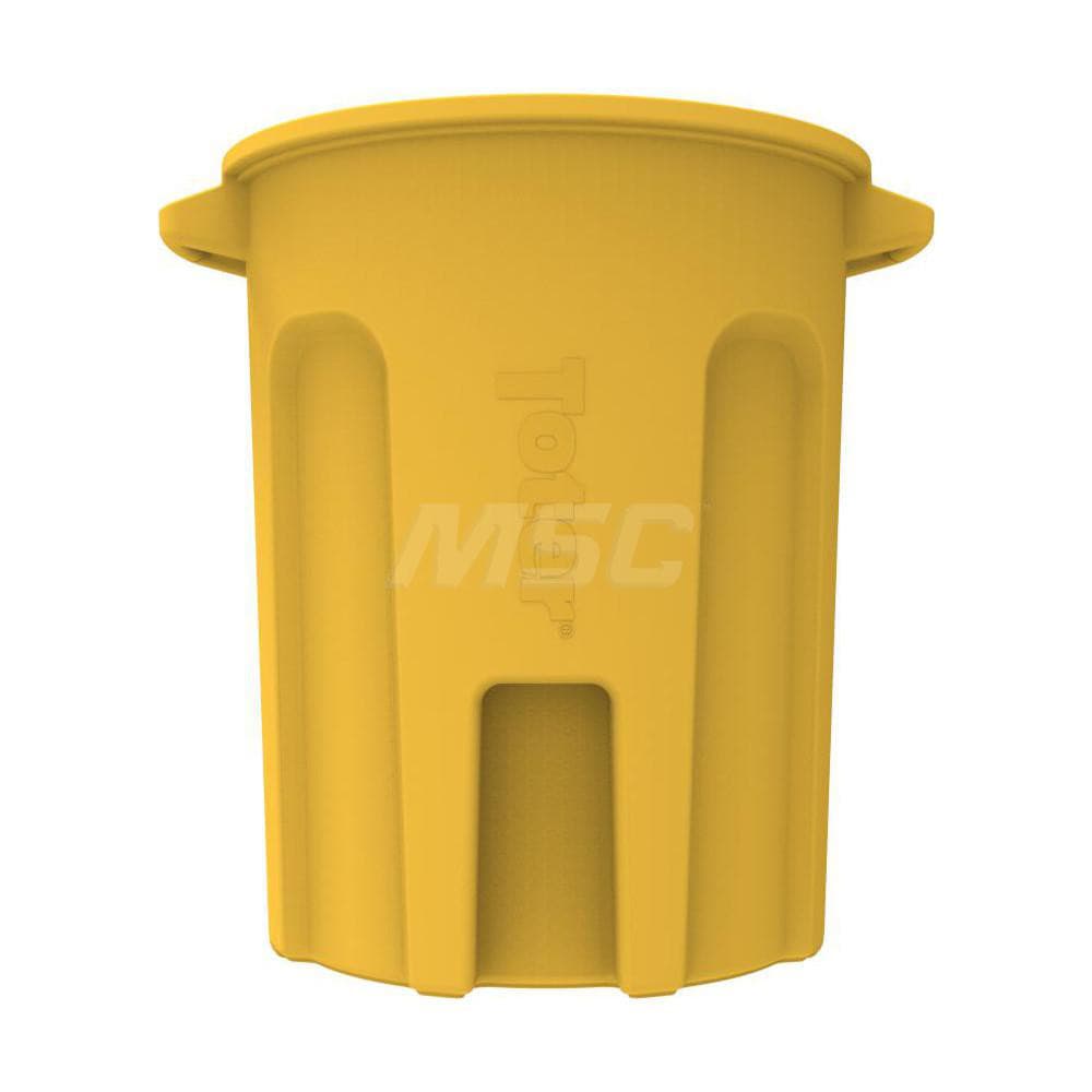 Rubbermaid Commercial Trash Can,50 gal.,Yellow,Plastic FG9W2700YEL