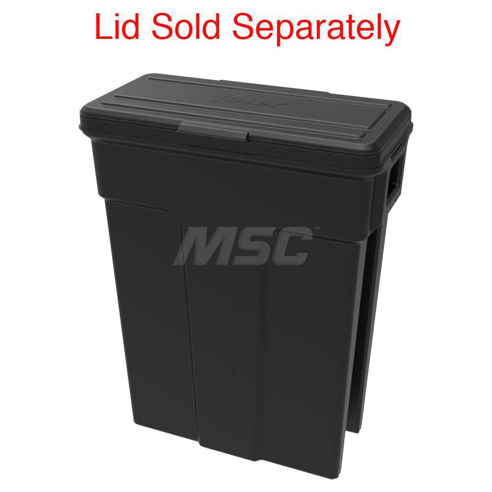 Rubbermaid - Decorative Trash Can: 23 gal, Rectangle, Gray - 64895717 - MSC  Industrial Supply