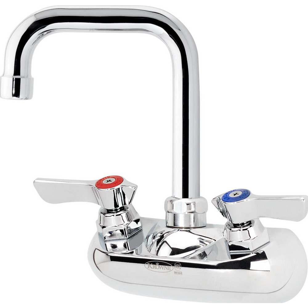 Krowne Industrial & Laundry Faucets; Type Center Double Bend Spout