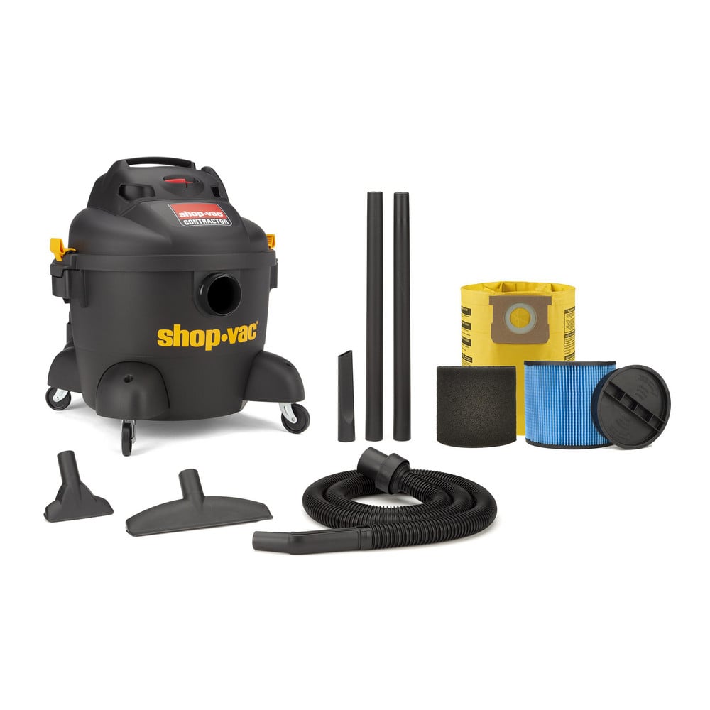 Wet/Dry Vacuum: Electric, 6 gal, 4.5 hp, 12 A