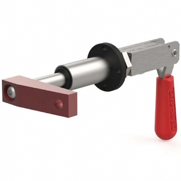 Manual Swing Clamp: 323 lb Clamp Force, Left Hand Swing, 1.5" Stroke, Double Acting