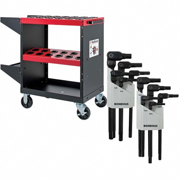 CNC Storage Carts; Style: ToolScoot ; Taper Size: 40 ; Tool Type: BT; CAT V Flange; NMTB ; Tool Capacity: 48 ; Load Capacity (Lb. - 3 Decimals): 1000