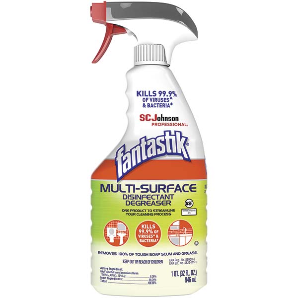 Fantastik Max Multi-Surface Disinfectant 32 oz Spray Bottle