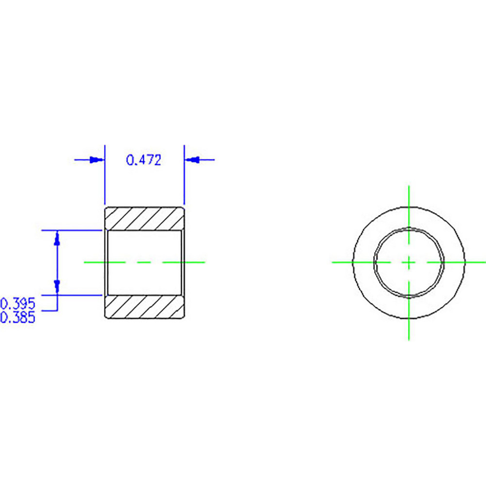 Brewer Machine & Gear Co. Idler Shaft Bore Adapters; Minimum Bore
