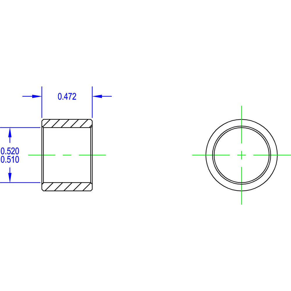 Brewer Machine & Gear Co. Idler Shaft Bore Adapters; Minimum Bore