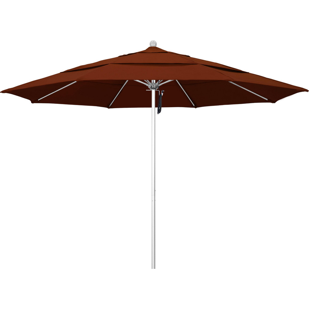 California Umbrella Patio Umbrellas; Fabric Color Brick Red; Frame
