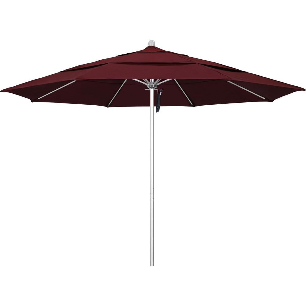 California Umbrella - Patio Umbrellas; Fabric Color: Burgundy; Frame ...