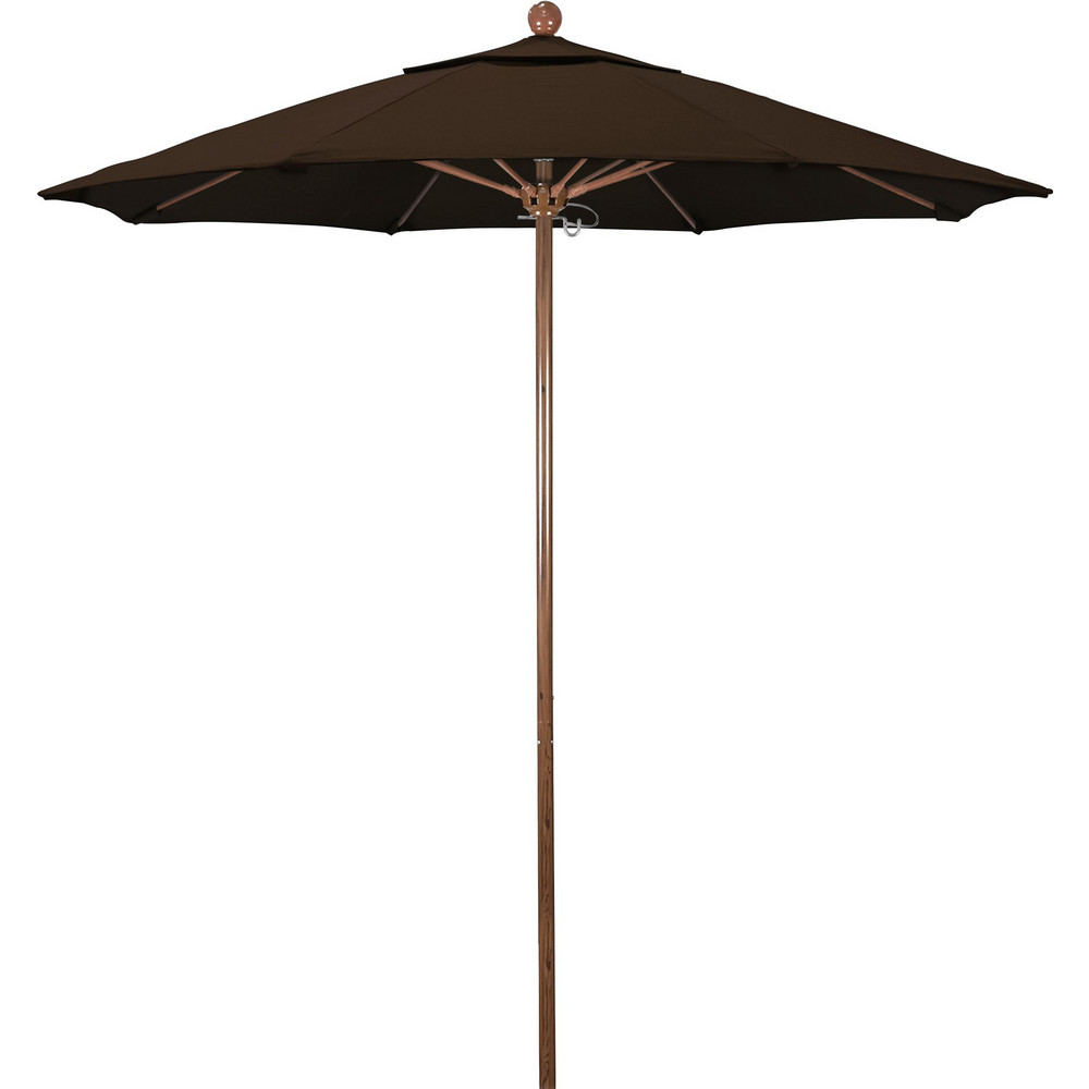 California Umbrella Patio Umbrellas; Fabric Color Mocha; Frame