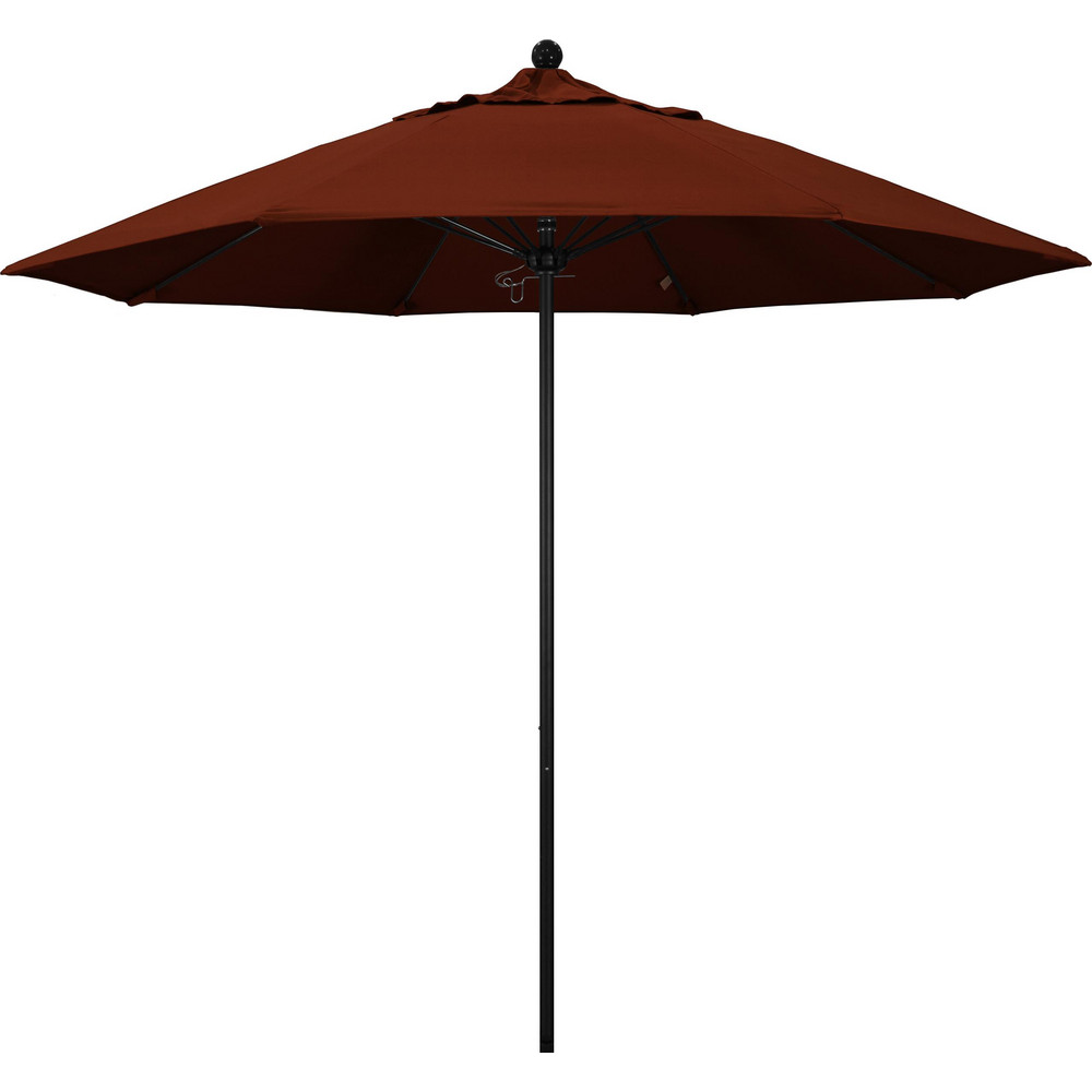 California Umbrella Patio Umbrellas; Fabric Color Brick Red; Frame