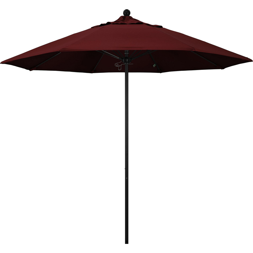 California Umbrella Patio Umbrellas; Fabric Color Burgundy; Frame