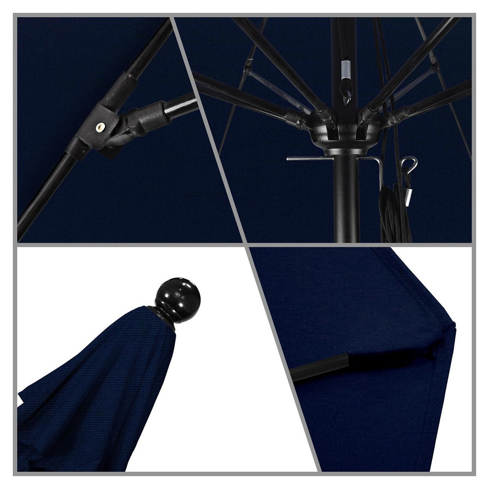 California Umbrella - Patio Umbrellas; Fabric Color: Navy Blue; Frame ...