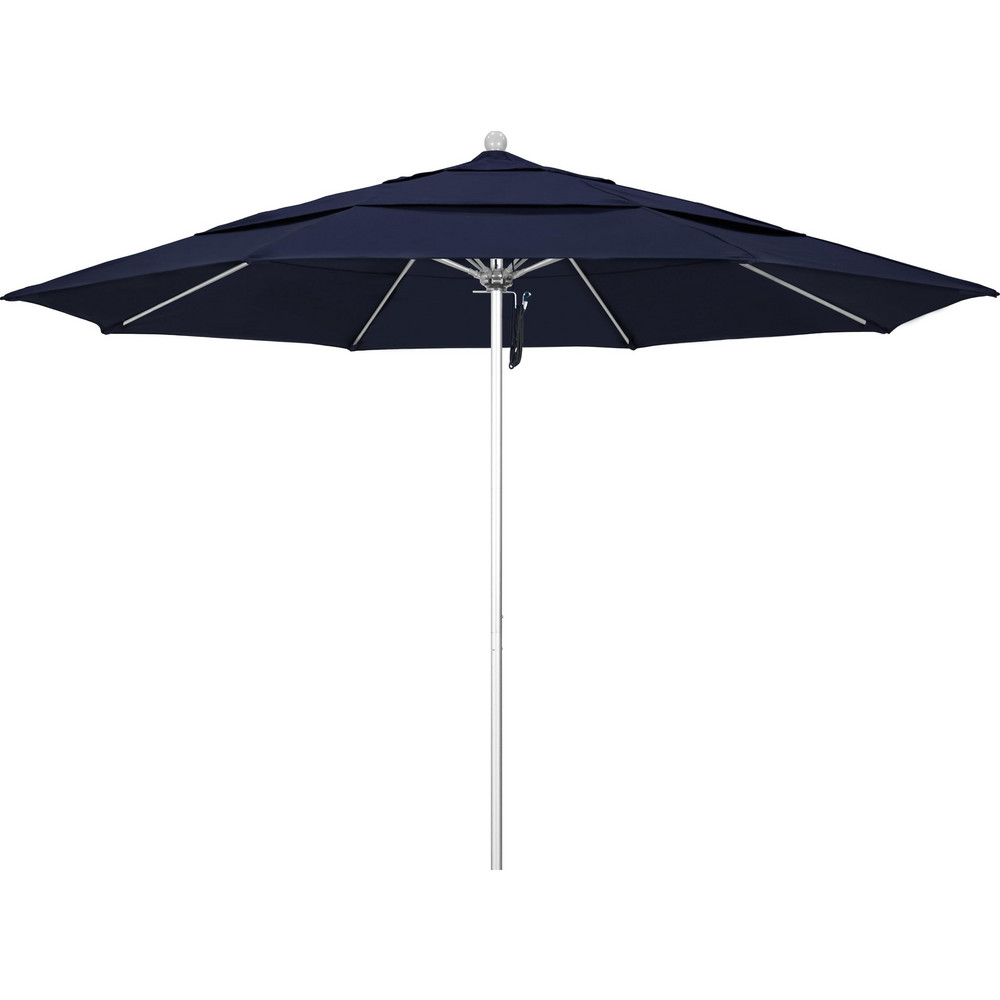 California Umbrella Patio Umbrellas; Fabric Color Navy Blue; Frame