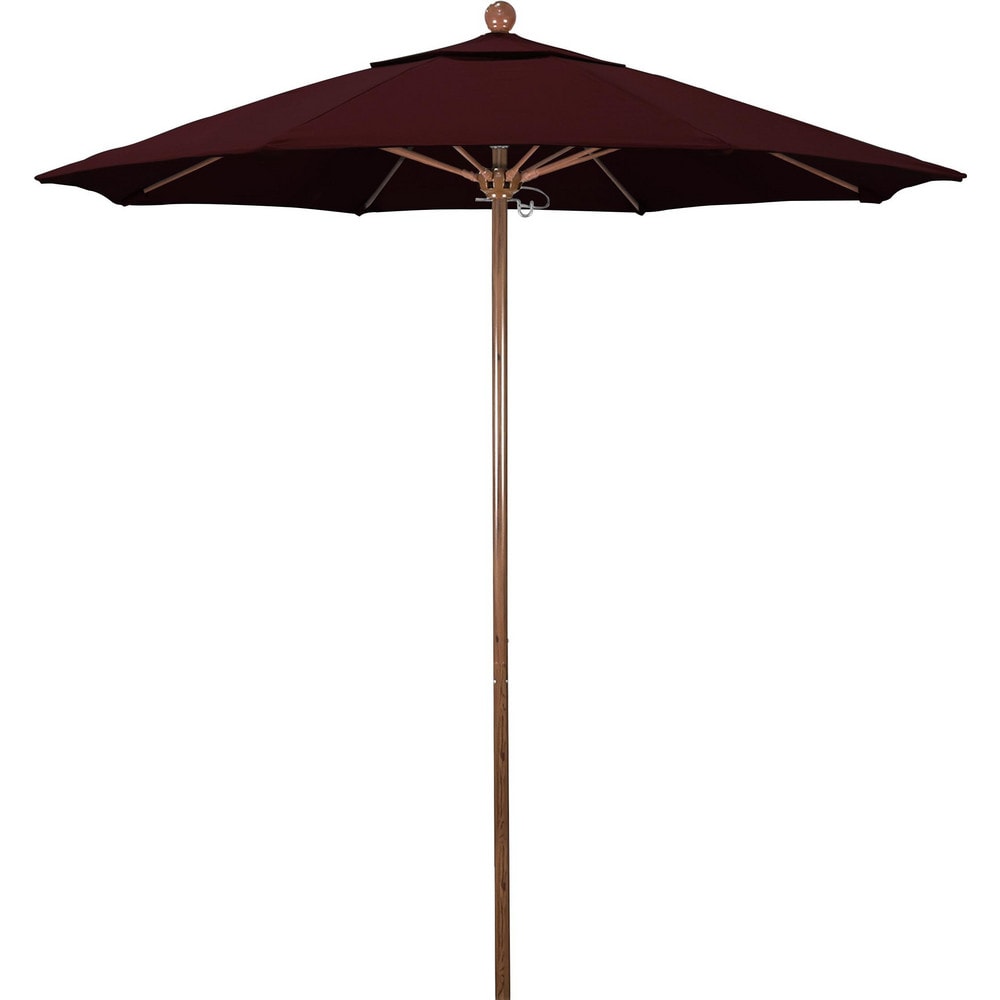 California Umbrella - Patio Umbrellas; Fabric Color: Burgundy; Frame ...