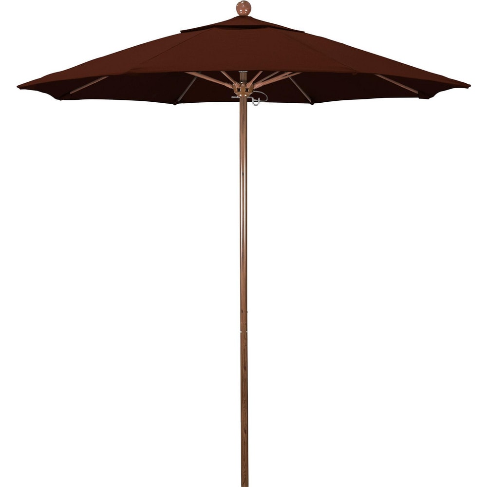 California umbrella patio umbrellas brick red aluminum no yes