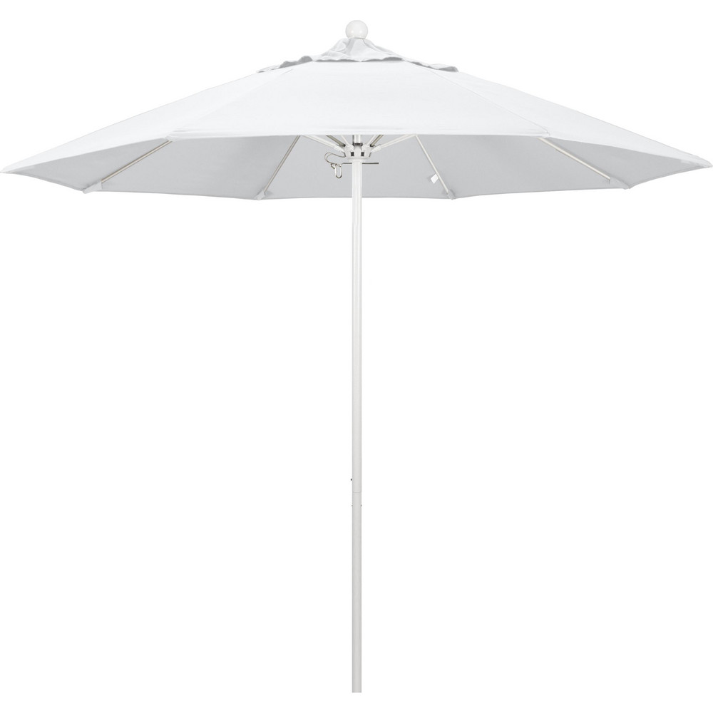California Umbrella Patio Umbrellas; Fabric Color Natural; Frame Material Aluminum; Base