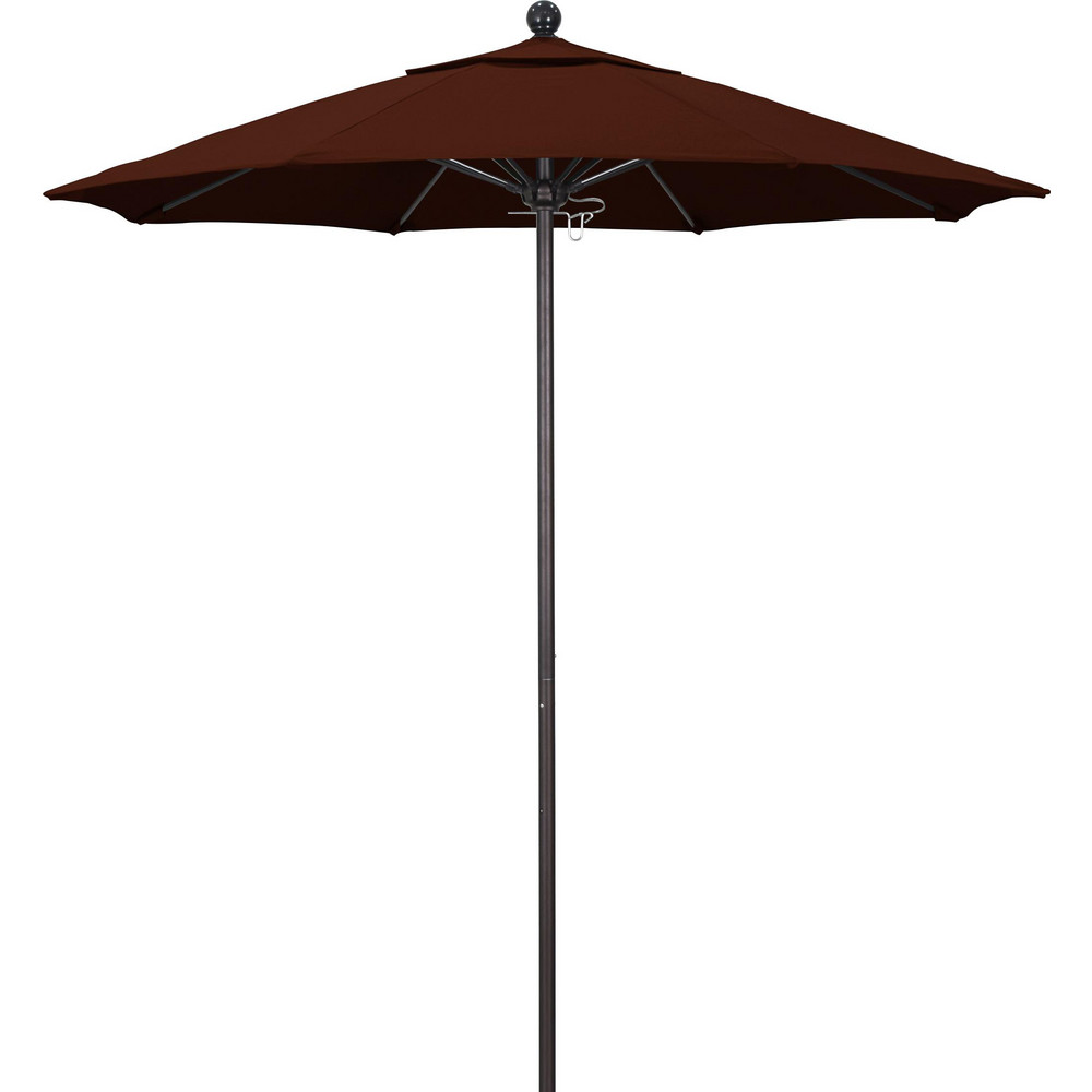 California Umbrella Patio Umbrellas; Fabric Color Brick Red; Frame