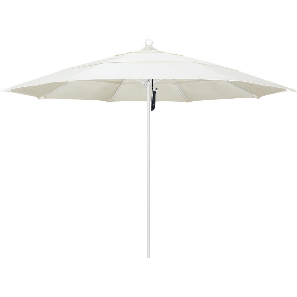 California Umbrella Patio Umbrellas; Fabric Color Canvas; Frame Material Aluminum; Base
