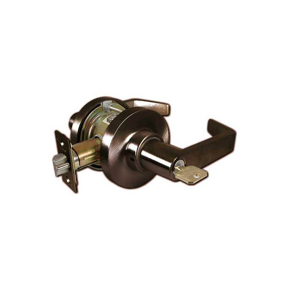 Lever Locksets; Lockset Type: Storeroom ; Key Type: Keyed Different ; Strike Type: ASA Strike ; Material: Steel ; Finish: Oil Rubbed Bronze ; Lockset Grade: Grade 1