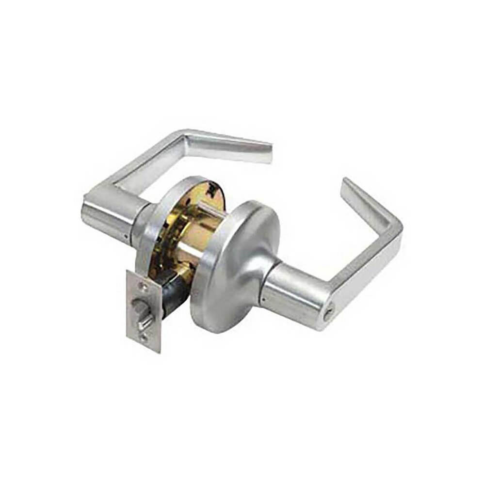 Lever Locksets; Lockset Type: Entry ; Key Type: Keyed Different ; Strike Type: ASA Strike ; Material: Steel ; Finish: Satin Chrome ; Lockset Grade: Grade 1