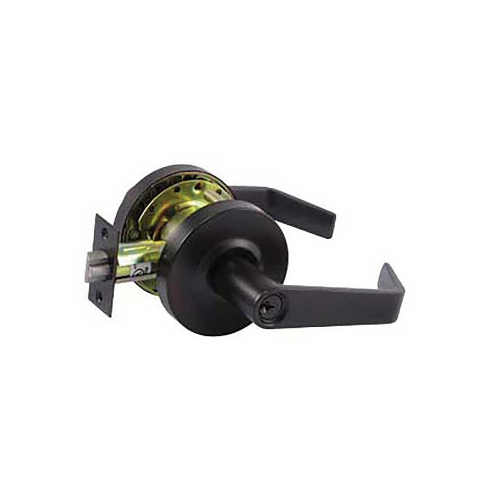Lever Locksets; Lockset Type: Entry ; Key Type: Keyed Different ; Strike Type: ASA Strike ; Material: Steel ; Finish: Oil Rubbed Bronze ; Lockset Grade: Grade 2