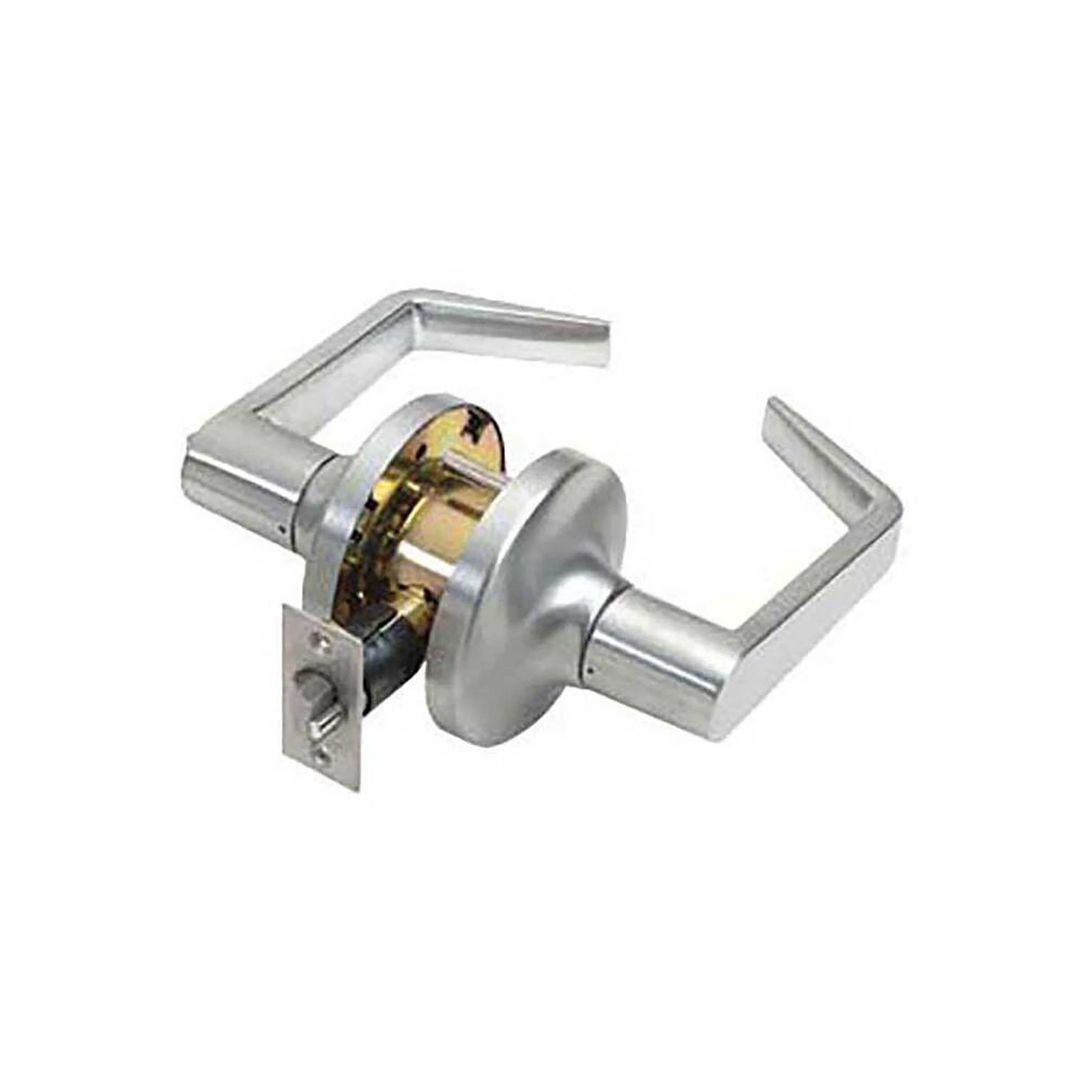 Lever Locksets; Lockset Type: Passage ; Key Type: Keyless ; Strike Type: ASA Strike ; Material: Steel ; Finish: Satin Chrome ; Lockset Grade: Grade 1