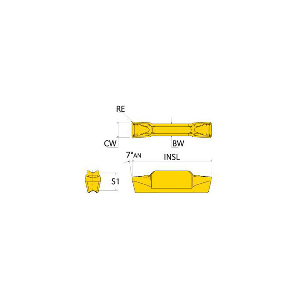 Ingersoll Cutting Tools Grooving Insert TDXUXUUniversal TT6080