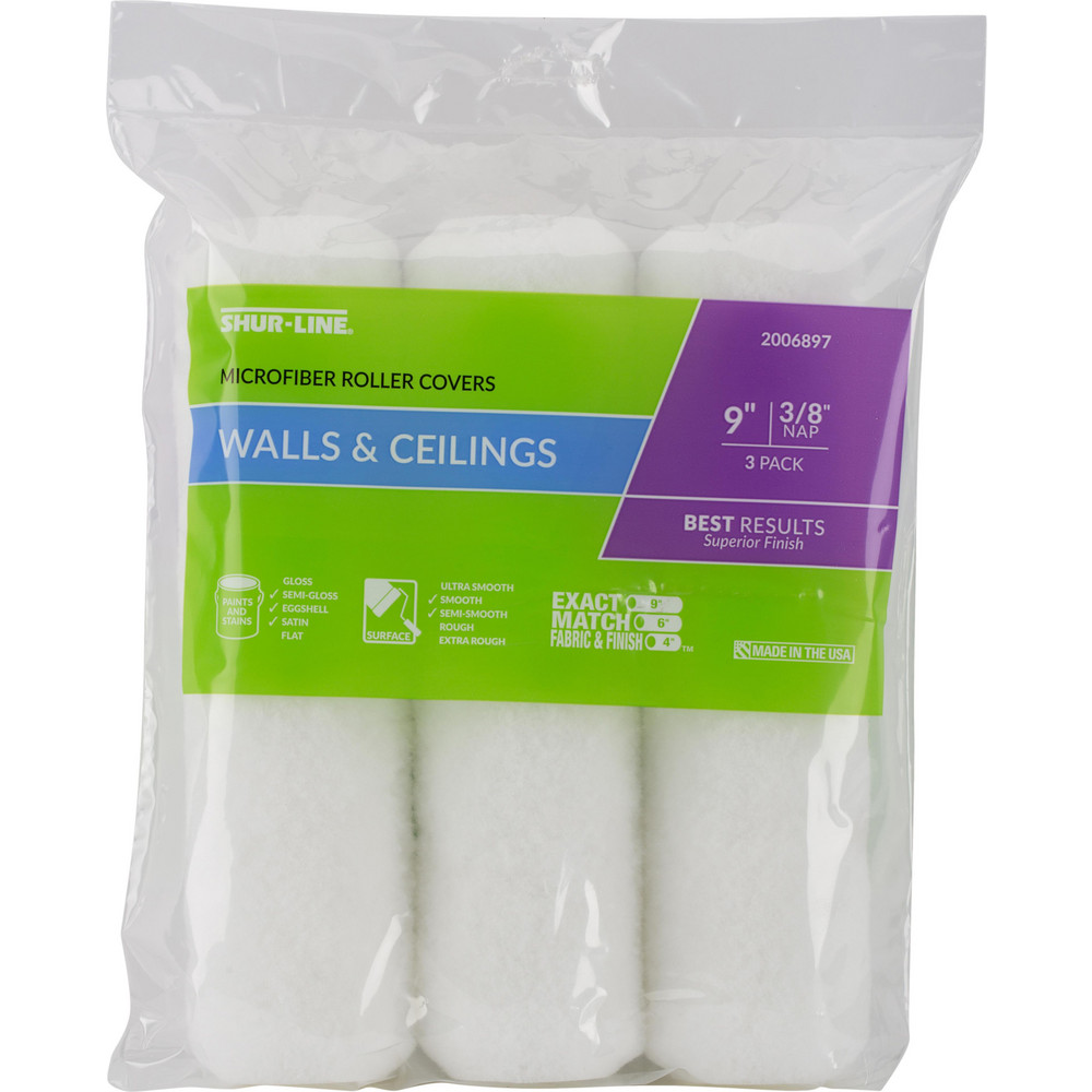ShurLine Paint Roller Covers; Nap Size 0.375 ; Material Microfiber