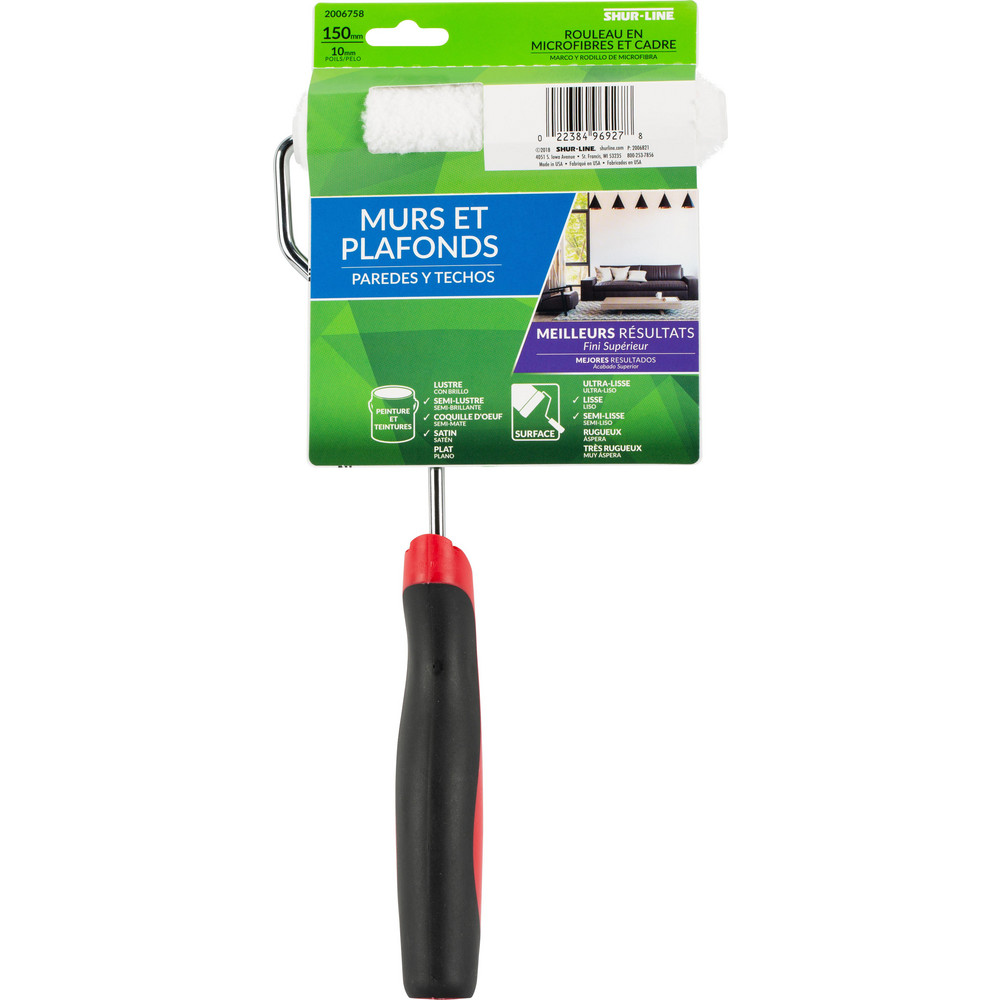 ShurLine Paint Roller Sets; Kit Type Roller & Frame Combo; Roller Length 4; Paint Type