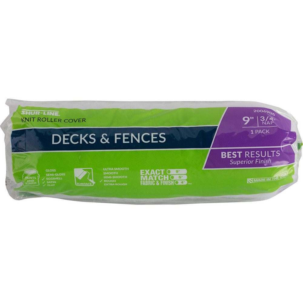 ShurLine Paint Roller Covers; Nap Size 0.75 ; Material Knit ; Surface Texture Rough