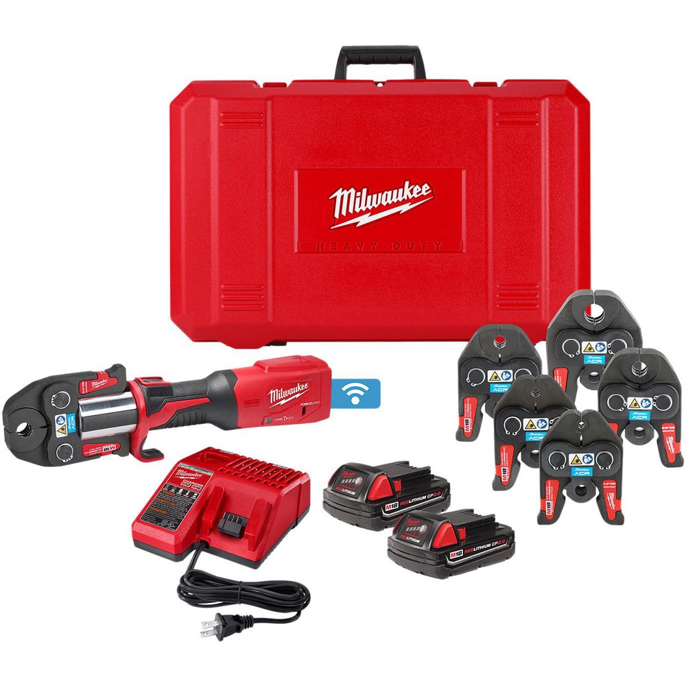 Benders, Crimpers & Pressers; Type: Pressing Kit ; Crimper Type: Press Tool Kit ; Maximum Pipe Capacity (Inch): 4 ; Battery Size: M18 ; Battery Chemistry: Lithium-ion