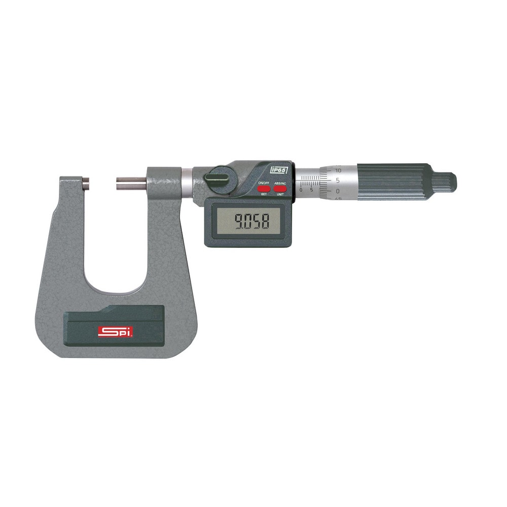 Electronic Outside Micrometer: 11 mm Max, Carbide-Tipped Face, IP65