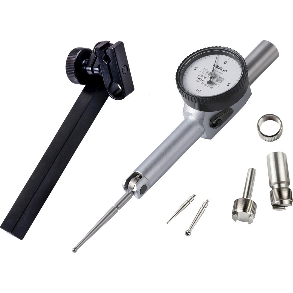 Mitutoyo Dial Test Indicator 0.0200" Max, 0100 Dial Reading, 0.