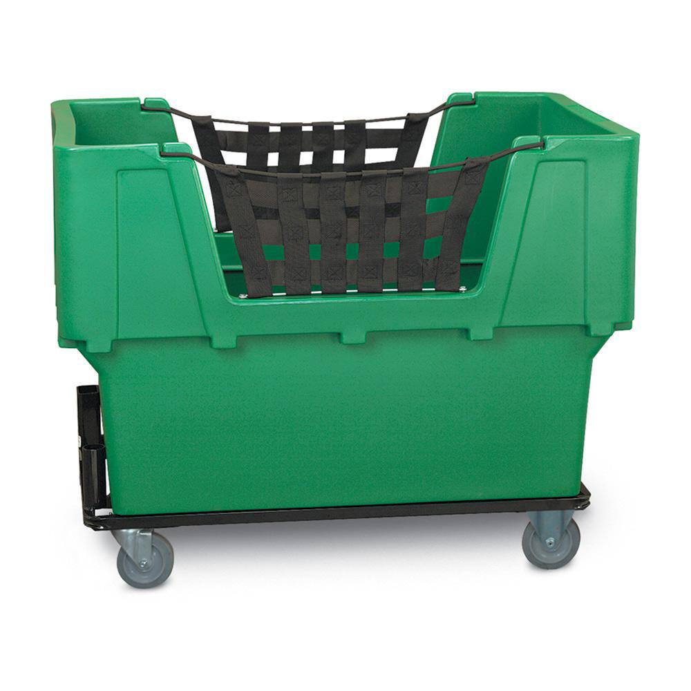 Polyethylene Basket Truck: 18 lb Capacity, 37" Deep, 48" Long