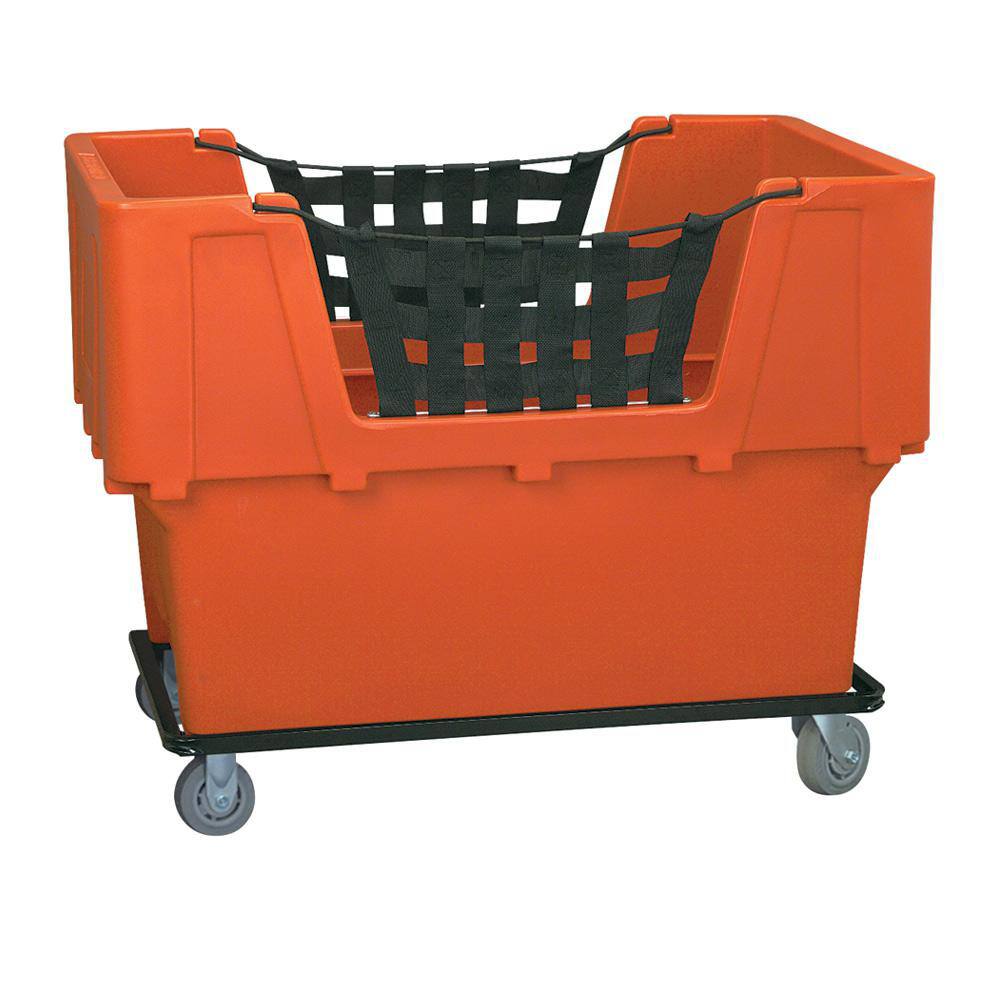 Polyethylene Basket Truck: 18 lb Capacity, 37" Deep, 48" Long