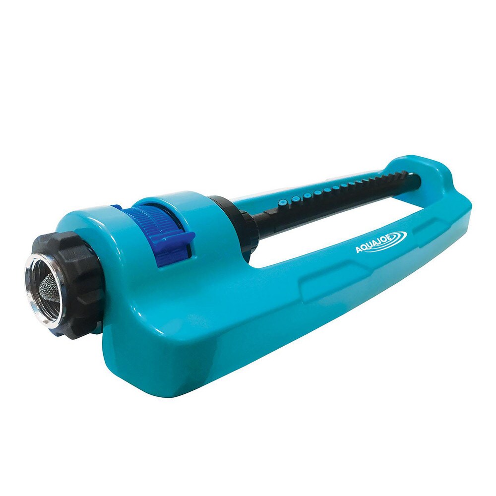 Lawn Sprinklers; Type: Oscillating ; Thread Size: .75in ; Base Style: Stationary ; Spray Coverage: 3600ft2 ; Spray Pattern: Half-Circle ; Sprinkler Type: Above Ground