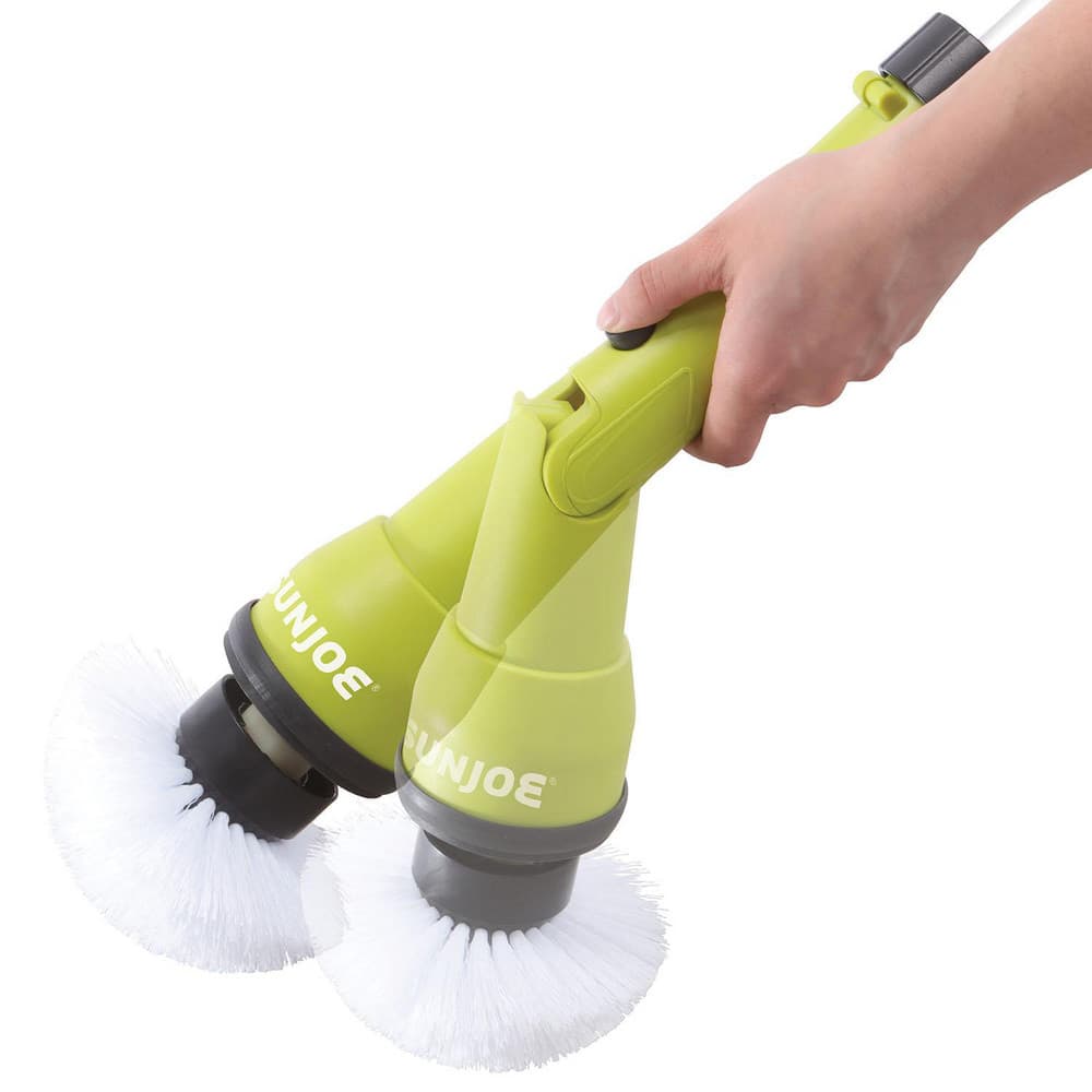 SnowJoe - Handheld Power Scrub Brushes; Voltage: 24V; Handle Length (Inch):  27 to 50; Battery Chemistry: Lithium-ion; Batteries Included: Yes;  Material: Nylon; Maximum Rpm: 1000.000 - 13449095 - MSC Industrial Supply