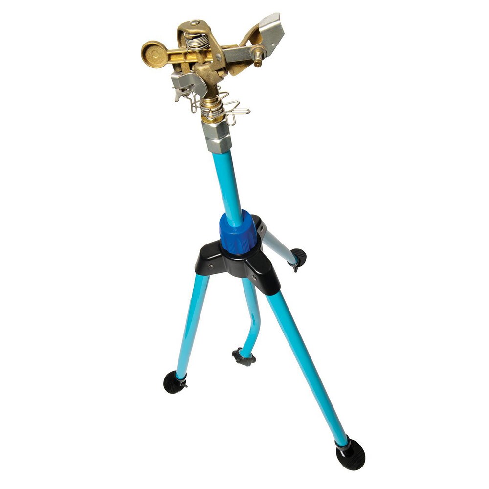 Lawn Sprinklers; Type: Oscillating; Heavy-Duty; Impulse; Oscillating; Pulsating; Rotary; Whirler ; Thread Size: .75in ; Base Style: Tripod; Spike ; Spray Coverage: 1390ft2 ; Spray Pattern: Circle ; Sprinkler Type: Above Ground