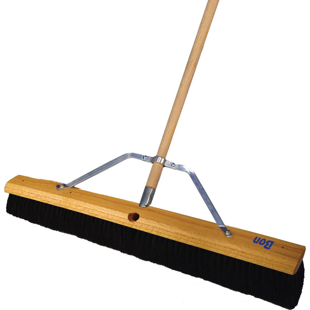 Bon Tool Push Brooms; Block Material Wood ; Broom Width (Inch) 36
