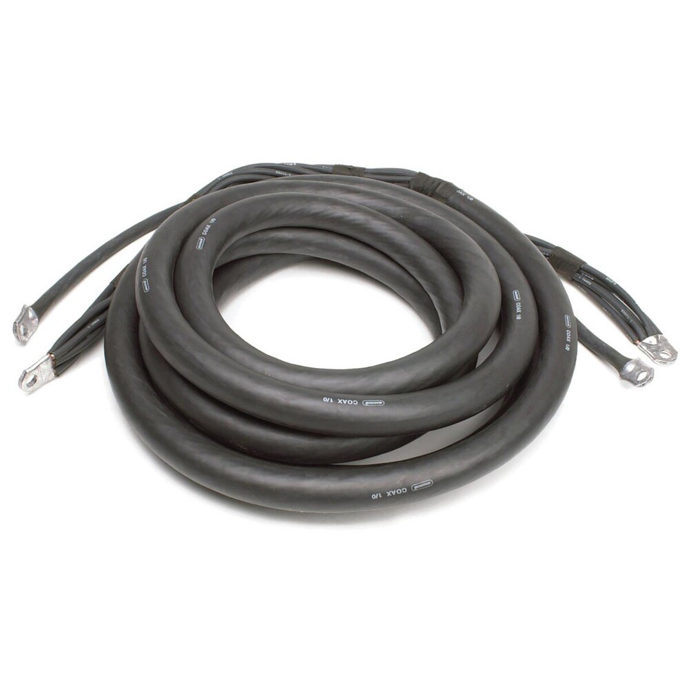 Welding Cable; Cable Size: 1/0 ; Length (Feet): 75 ft ; Flexibility: Flexible ; Jacket Color: Black ; Insulation Material: Rubber