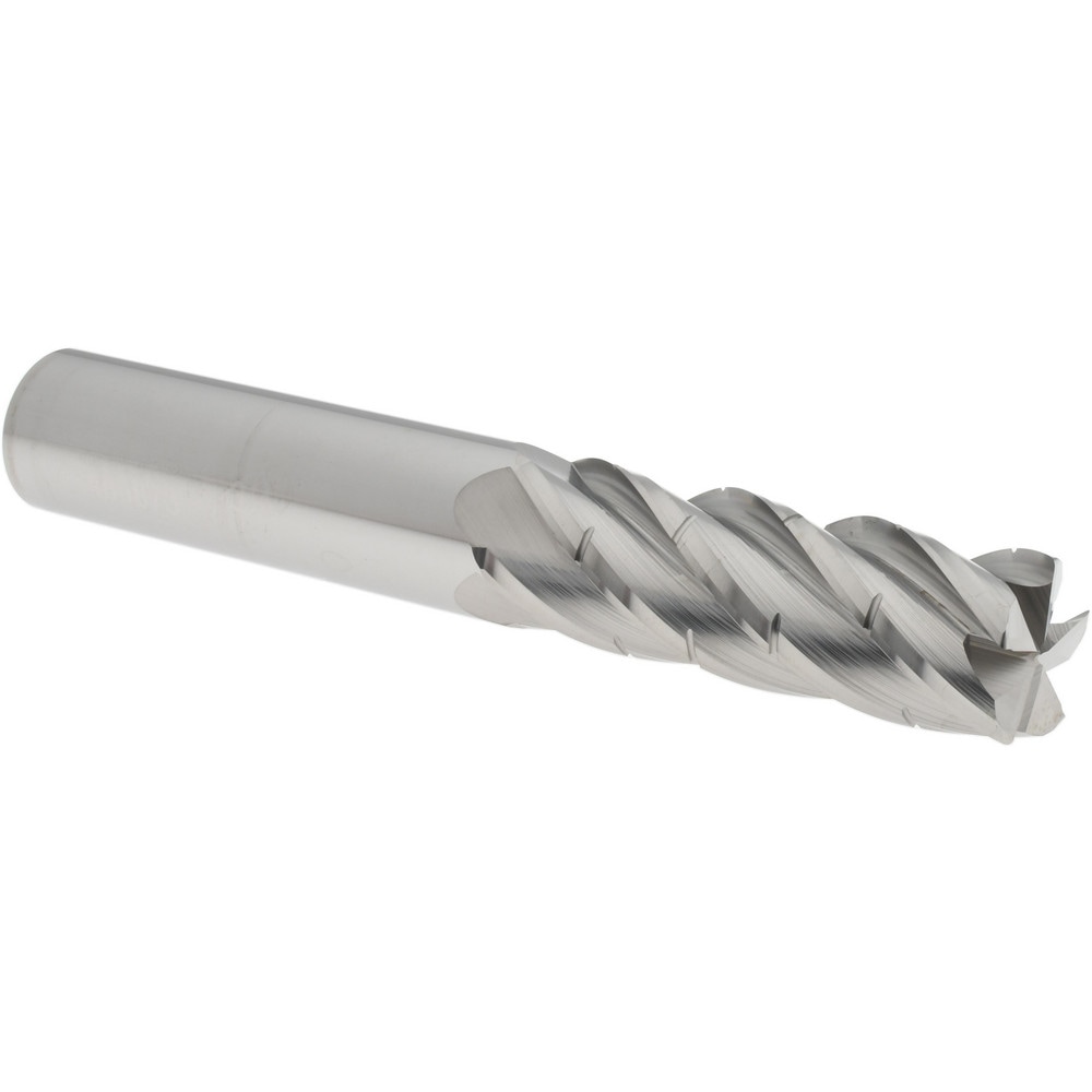 Corner Radius End Mill: 3/4" Dia, 2-1/4" LOC, 0.03" Radius, 5 Flutes, Solid Carbide