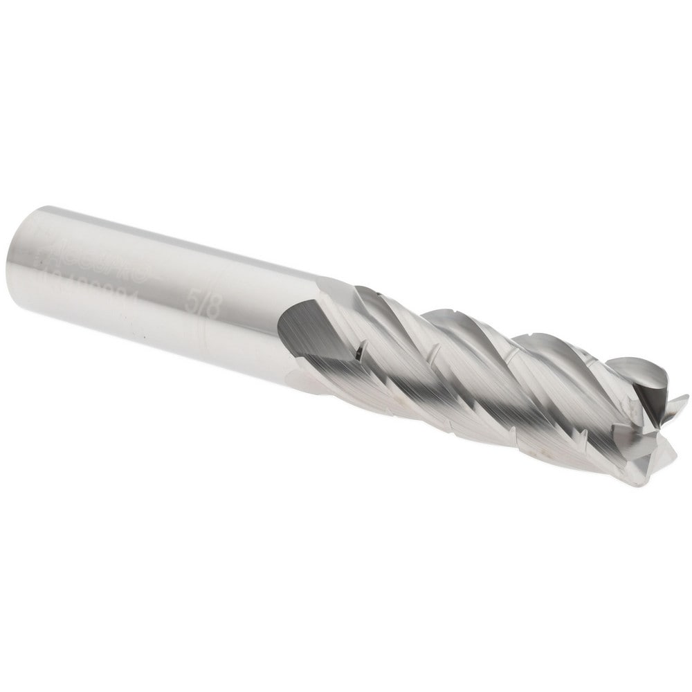 Corner Radius End Mill: 5/8" Dia, 1-7/8" LOC, 0.06" Radius, 5 Flutes, Solid Carbide