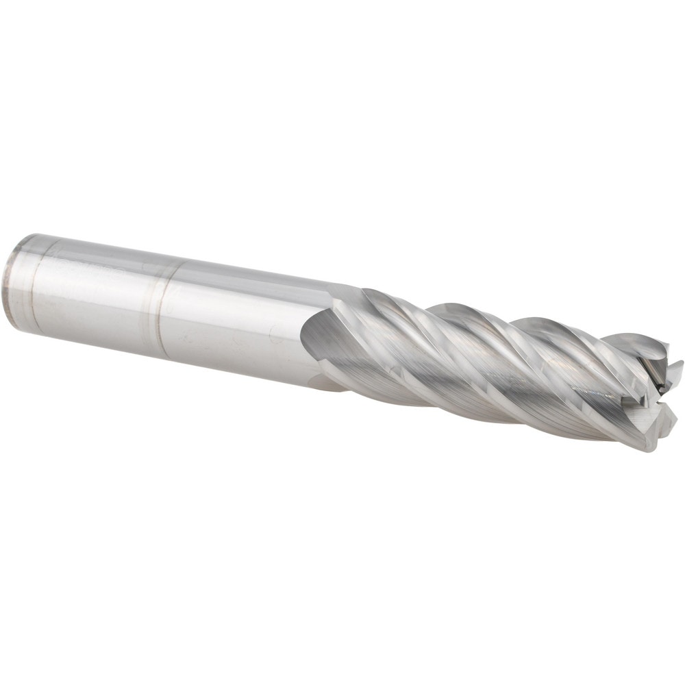 Corner Radius End Mill: 3/4" Dia, 2-1/4" LOC, 0.0600" Radius, 5 Flute, Solid Carbide