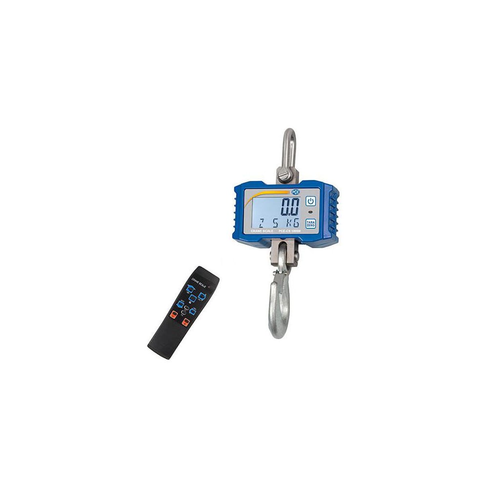Crane Scales & Hanging Scales; Type: Crane Scale ; Capacity (Lb.): 2200.00 ; Capacity (kg): 1000.0000 ; Display Type: LCD w/Backlight ; Graduation: .2 ; UNSPSC Code: 41111500