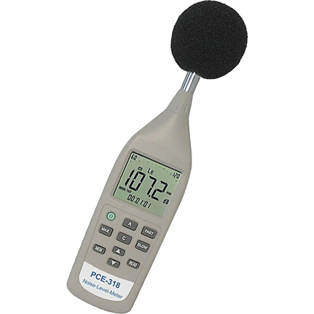 PCE Instruments Sound Meter A & C Frequency Weight, LCD Display