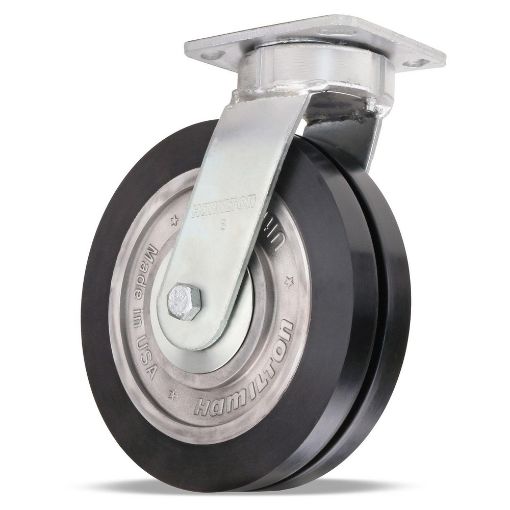 Hamilton Caster Wheels; Wheel Material Polyurethane on Aluminum