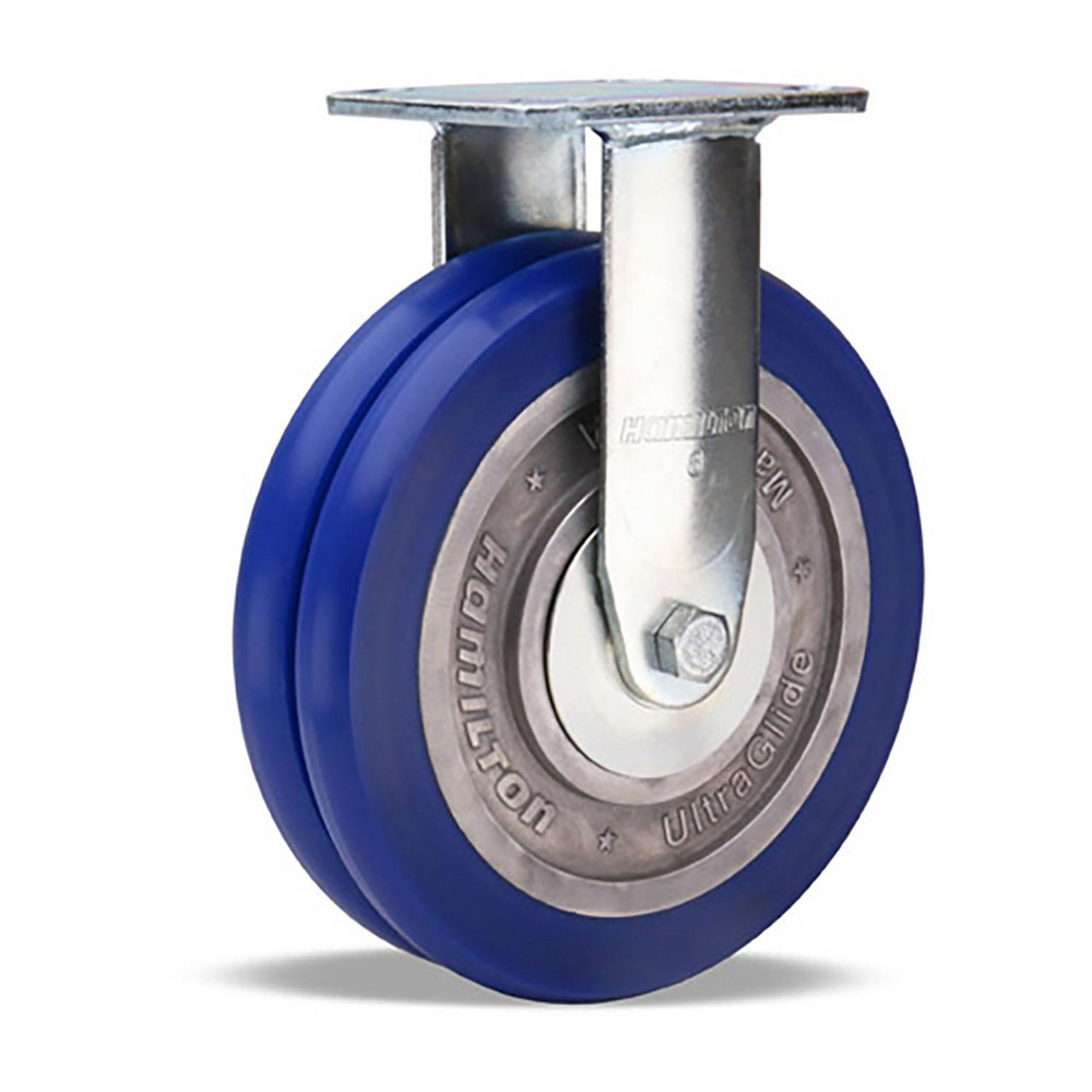 Hamilton Caster Wheels; Wheel Material Polyurethane on Aluminum