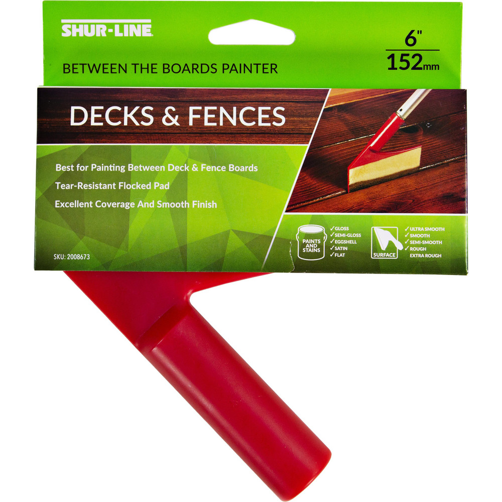 ShurLine Paint Pads; Application Painting Between Deck & Fence