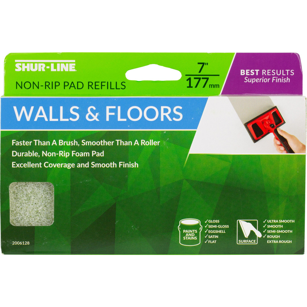 ShurLine Paint Pads; Application Walls, Floors; Size 7; For Use