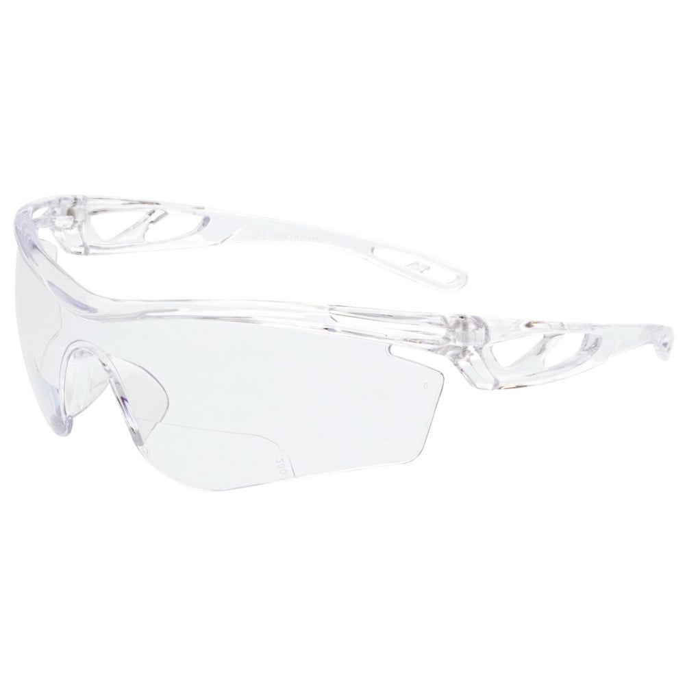 Magnifying Safety Glasses: +2, Clear Lenses, Anti-Fog