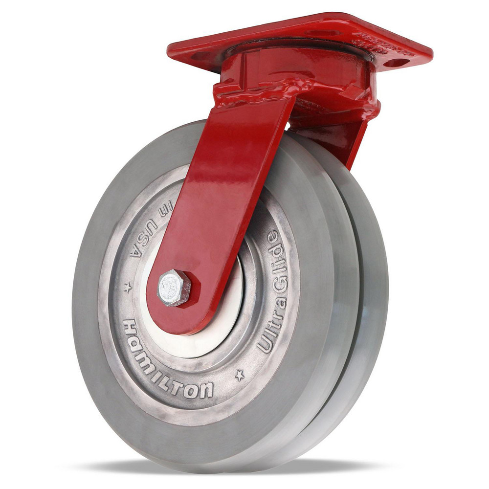 Hamilton Caster Wheels; Wheel Material Polyurethane on Aluminum